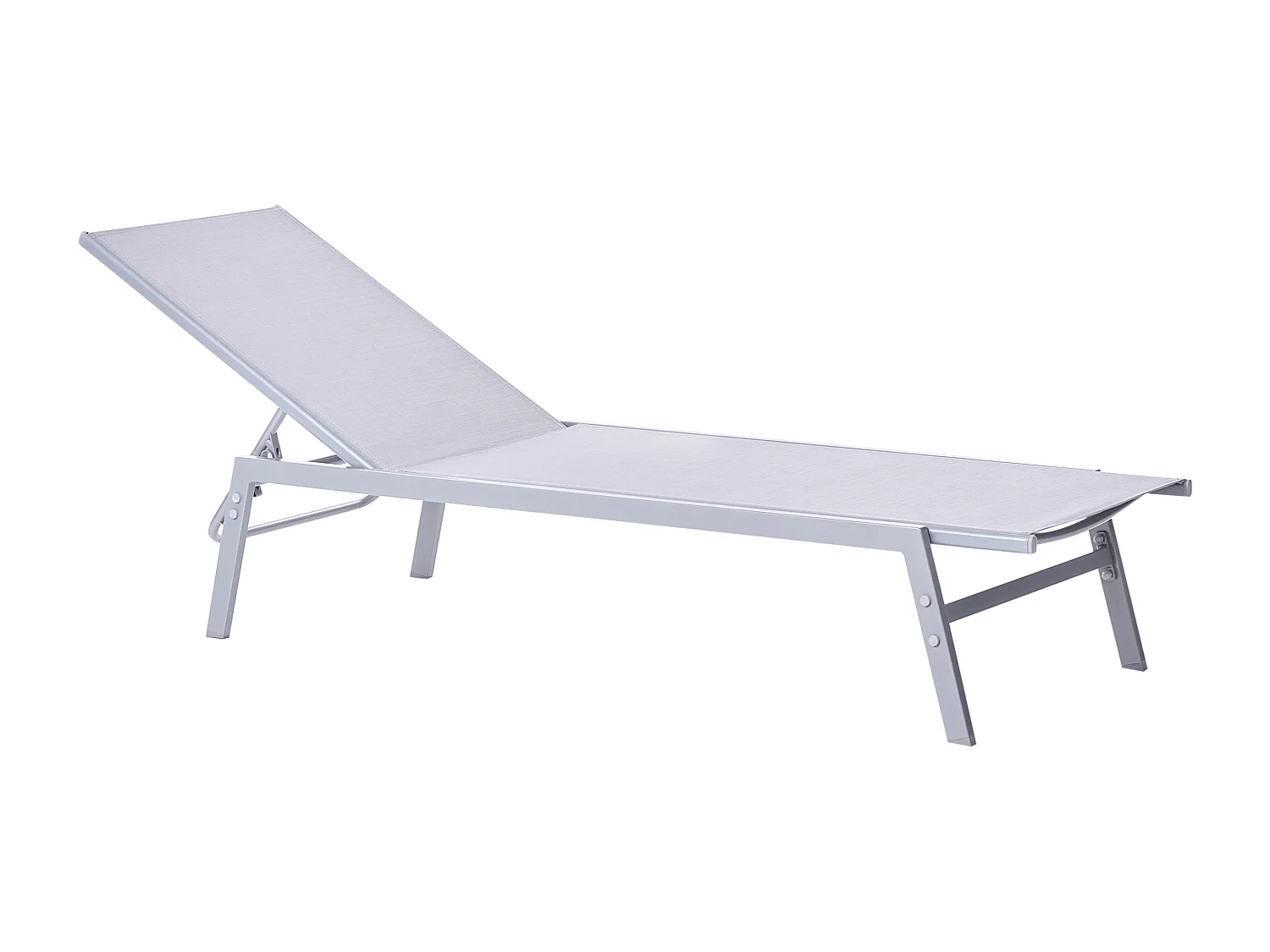 Leżak ogrodowy NOLI Rozkładany Metal Szary