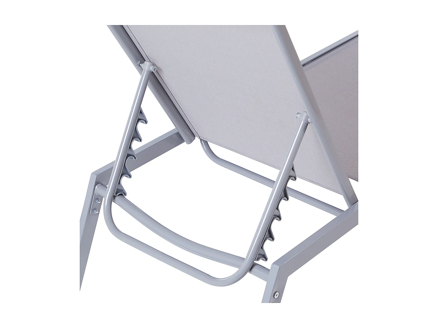 Leżak ogrodowy NOLI Rozkładany Metal Szary