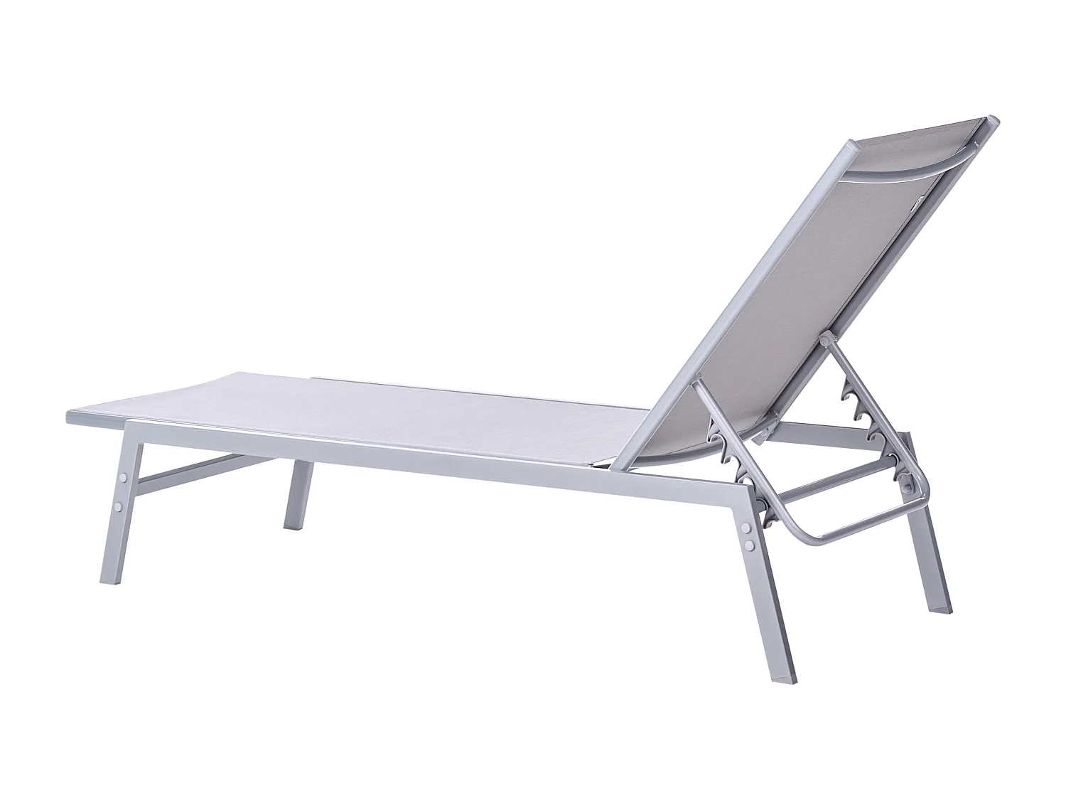 Leżak ogrodowy NOLI Rozkładany Metal Szary