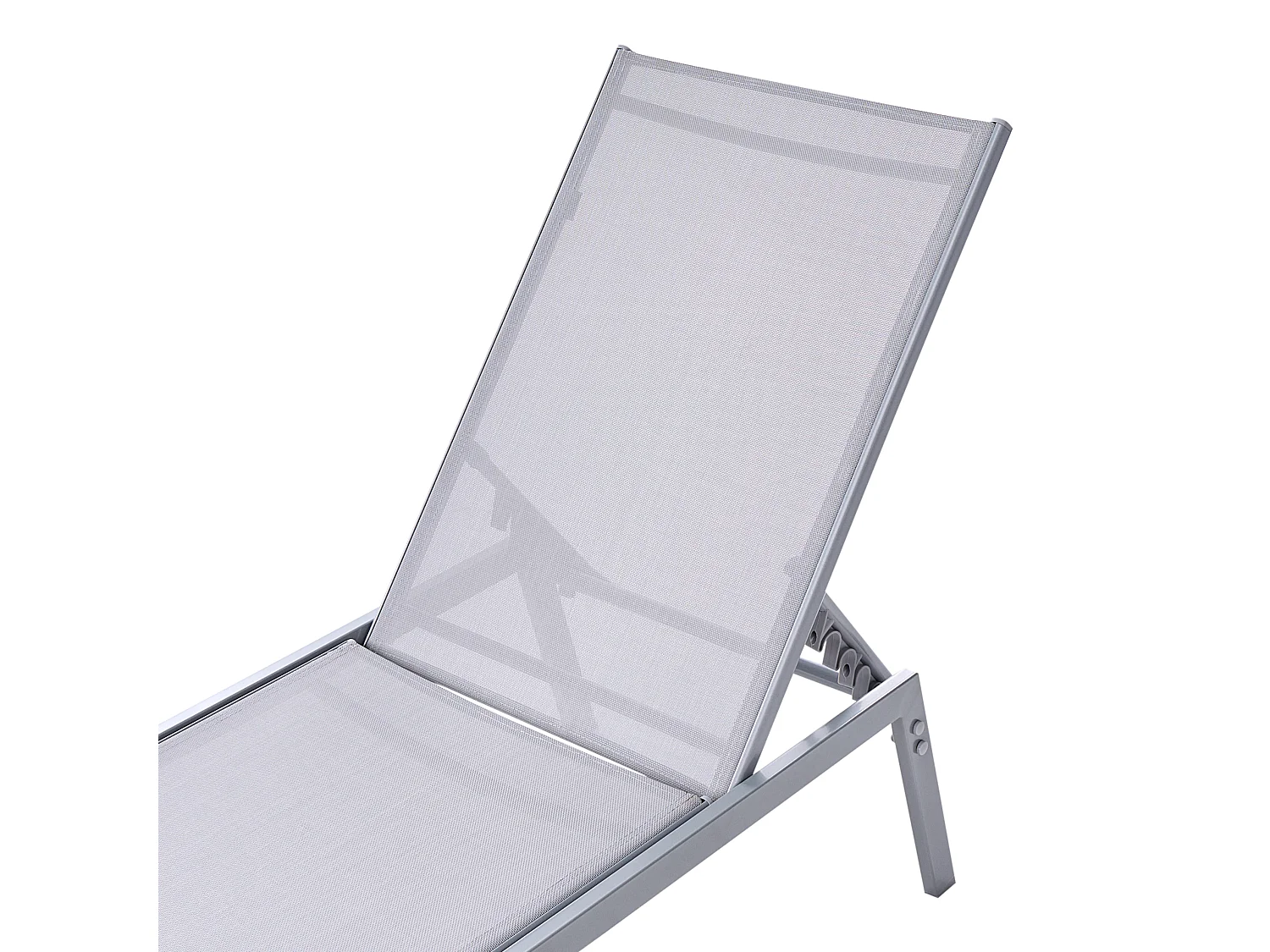 Leżak ogrodowy NOLI Rozkładany Metal Szary