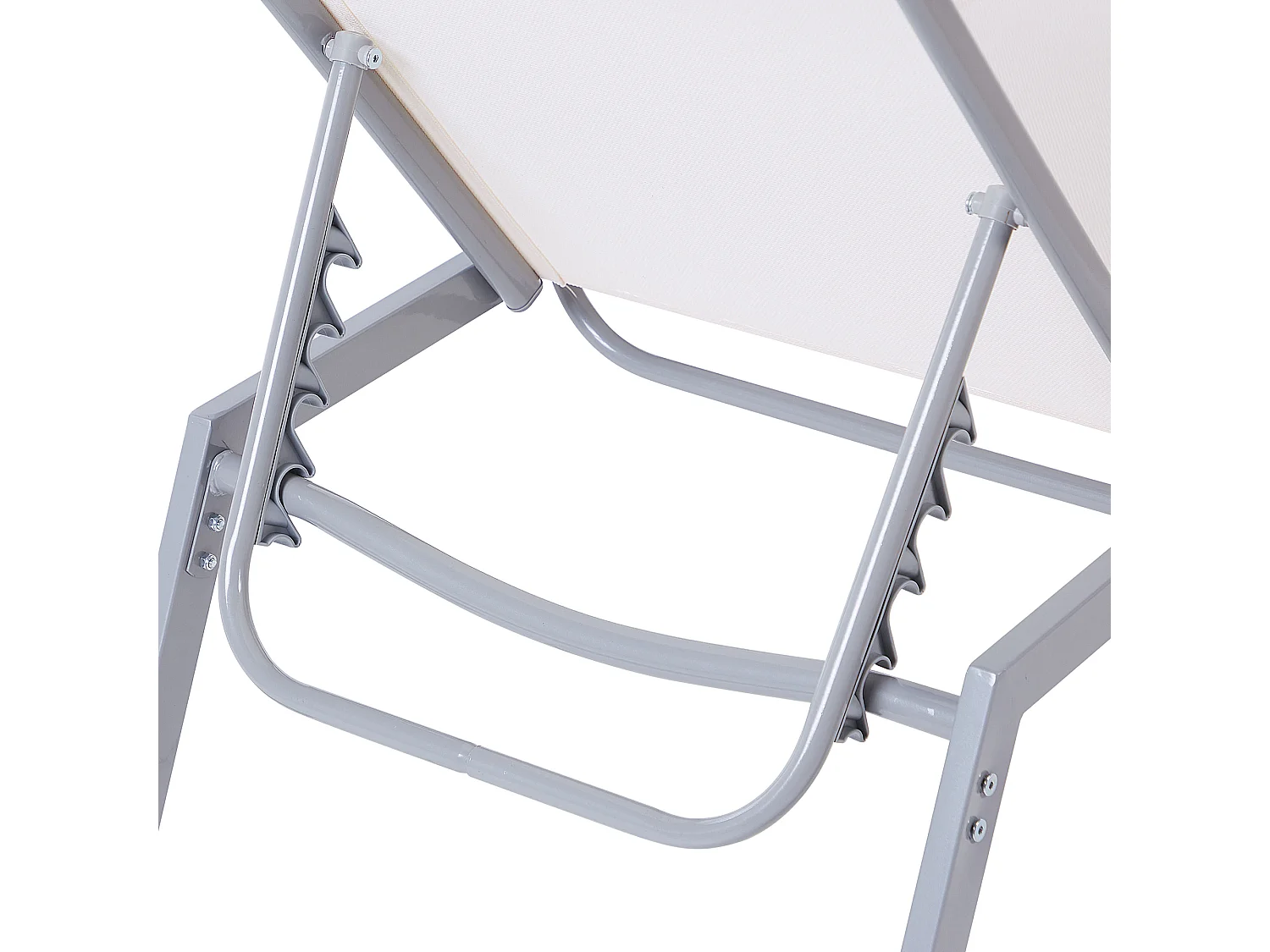 Chaise longue en acier blanche NOLI