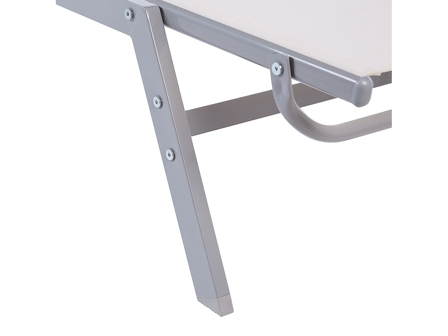 Chaise longue en acier blanche NOLI