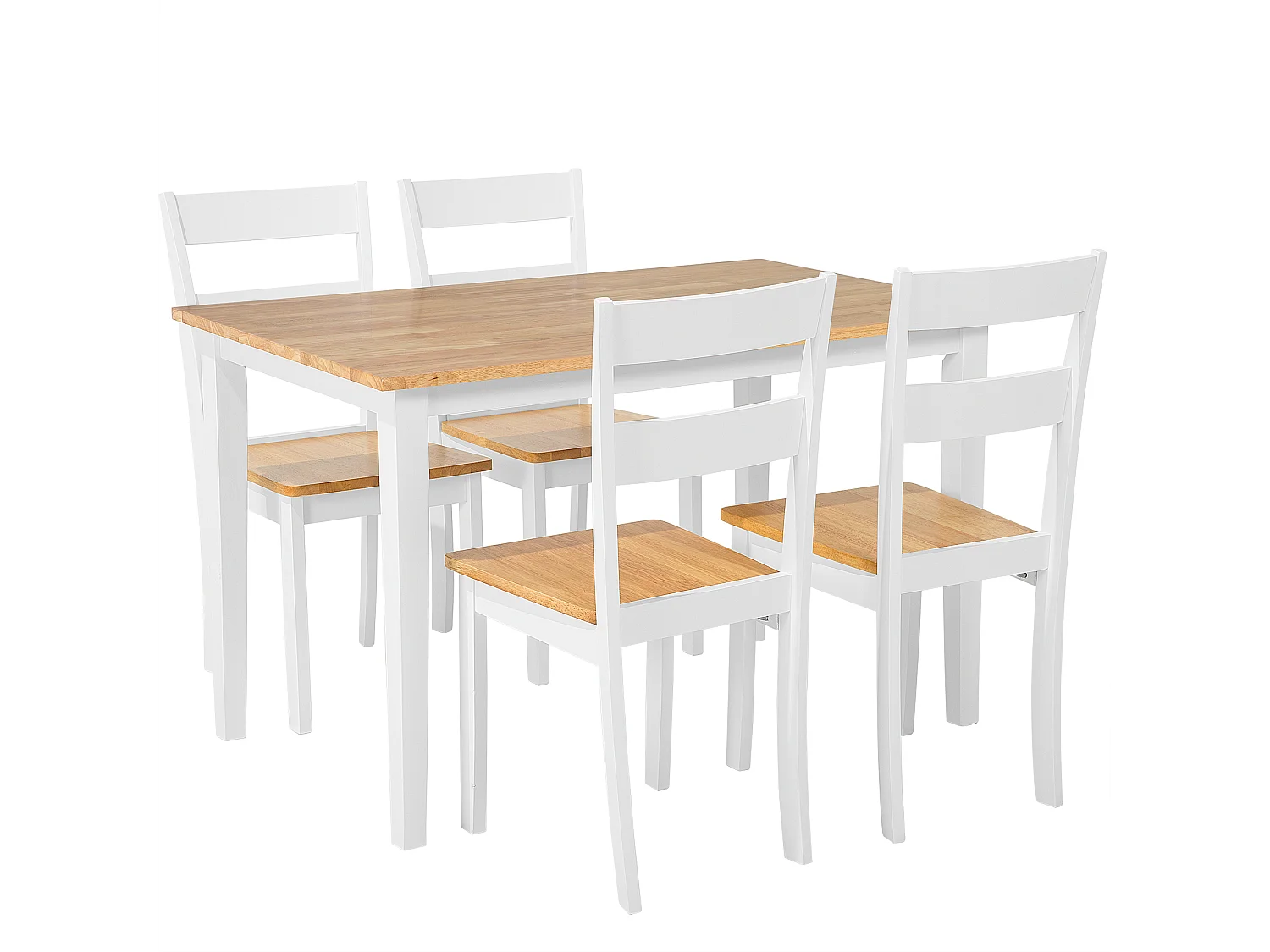 Ensemble de cuisine Table et 4 chaises en bois GEORGIA