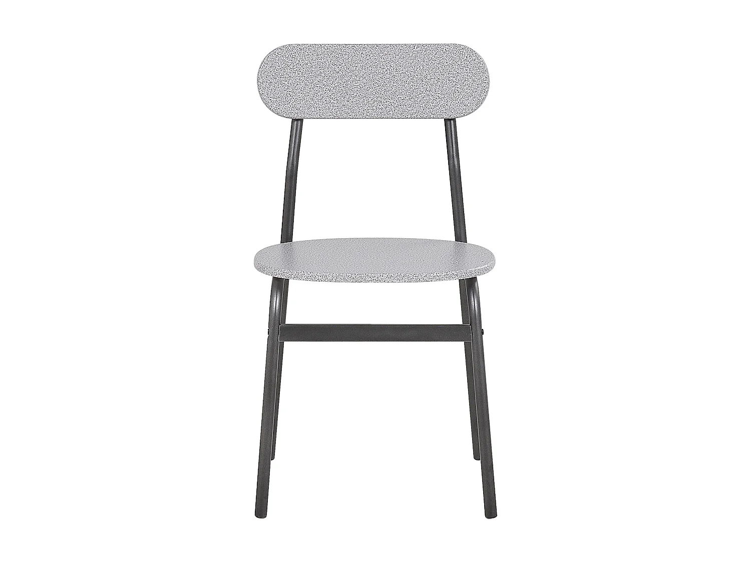 Ensemble de salle à manger gris clair et noir 4 places VELDEN