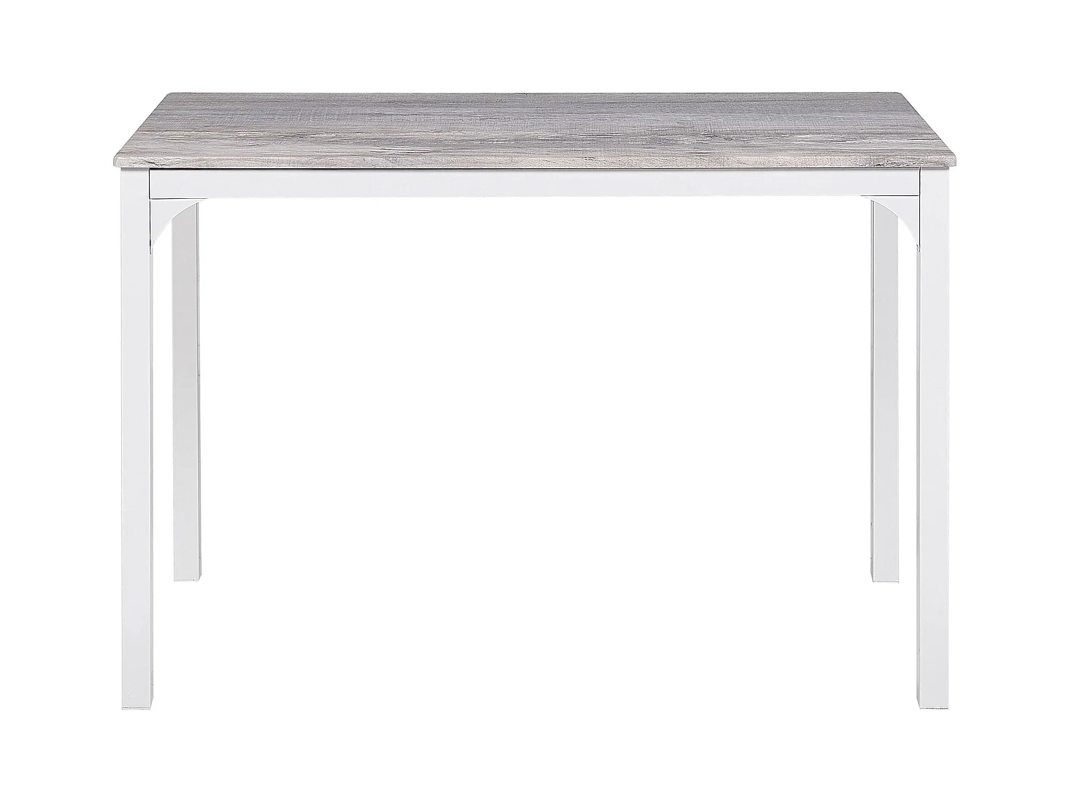 Essgruppe Holzoptik grau / weiß 4-Sitzer 110 x 70 cm BISMARCK