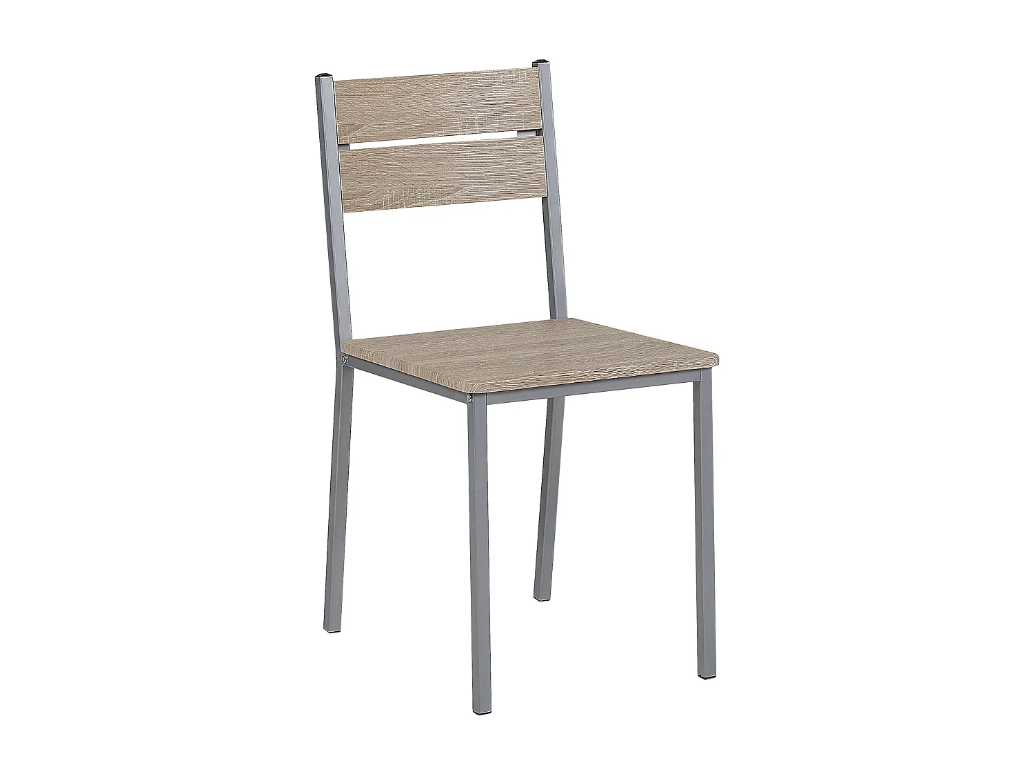 Ensemble de salle à manger effet bois clair et gris 4 places BLUMBERG