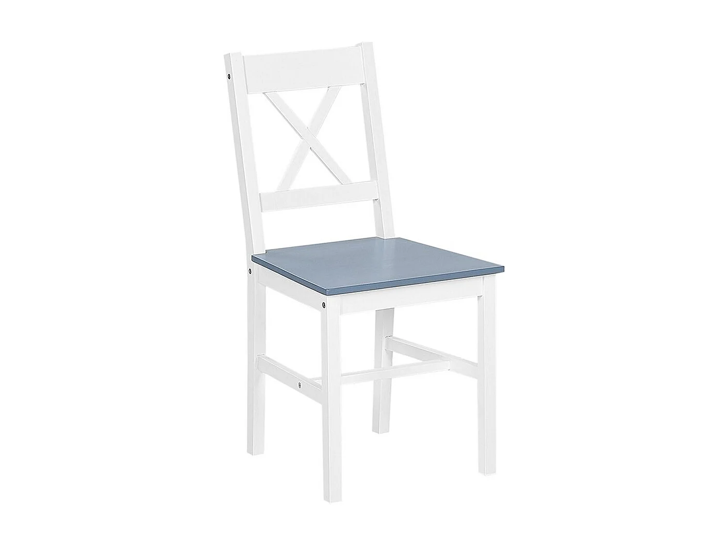 Ensemble de salle à manger blanc et gris 4 places MOANA