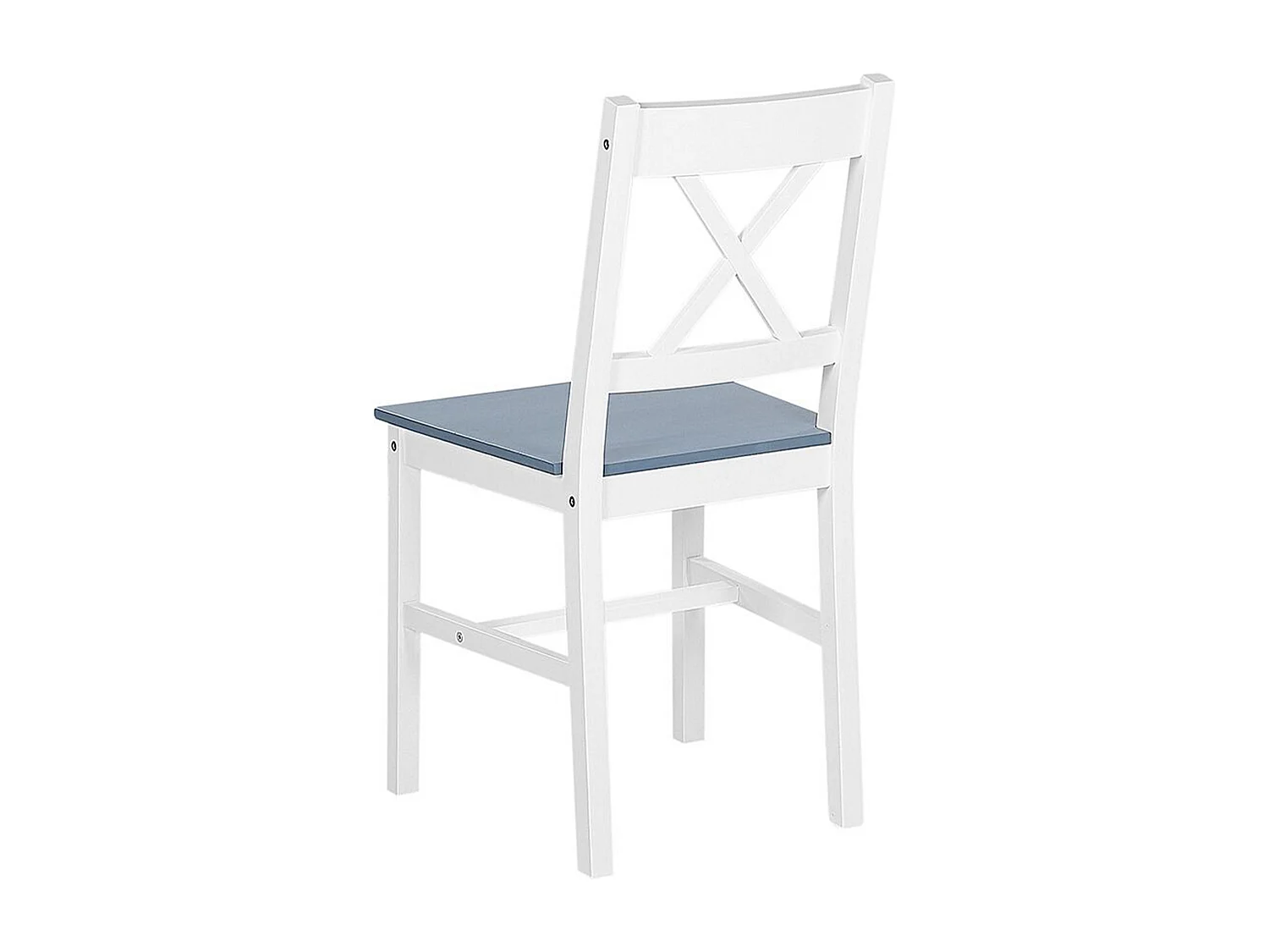 Ensemble de salle à manger blanc et gris 4 places MOANA