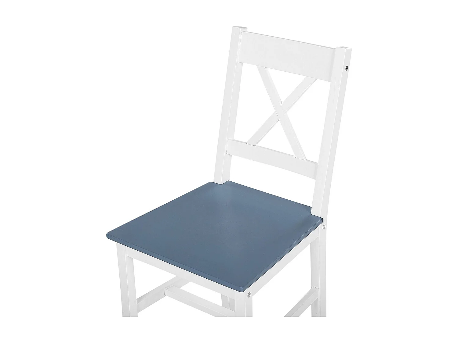 Ensemble de salle à manger blanc et gris 4 places MOANA