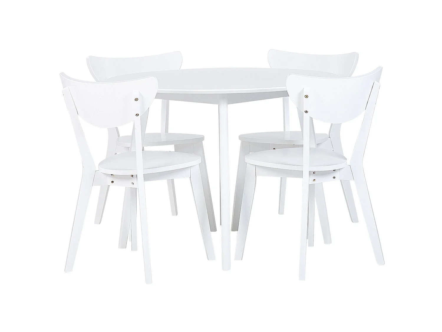 Eetkamerset ROXBY Wit 4-zitter