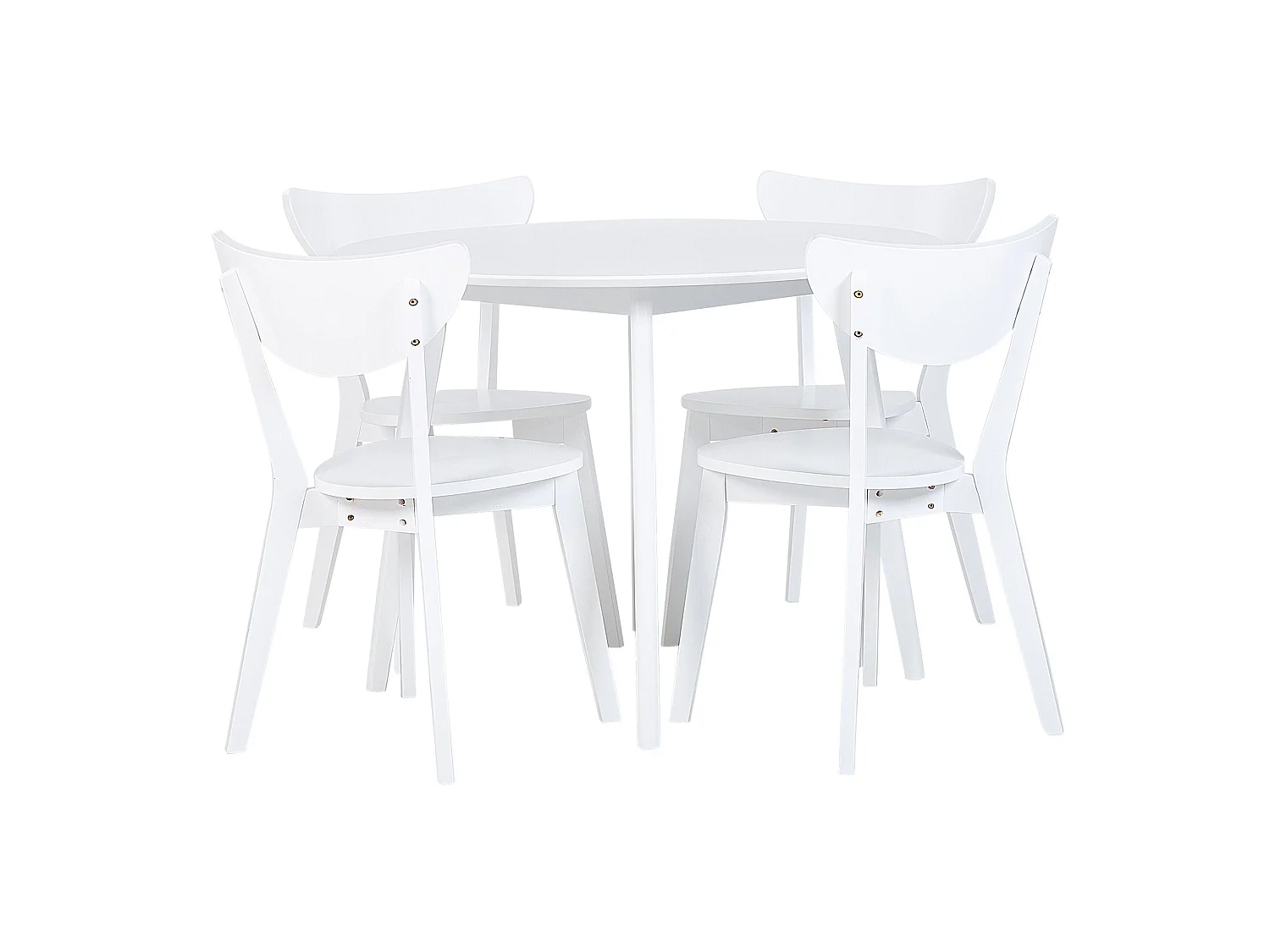 Ensemble de salle à manger blanc 4 places ROXBY