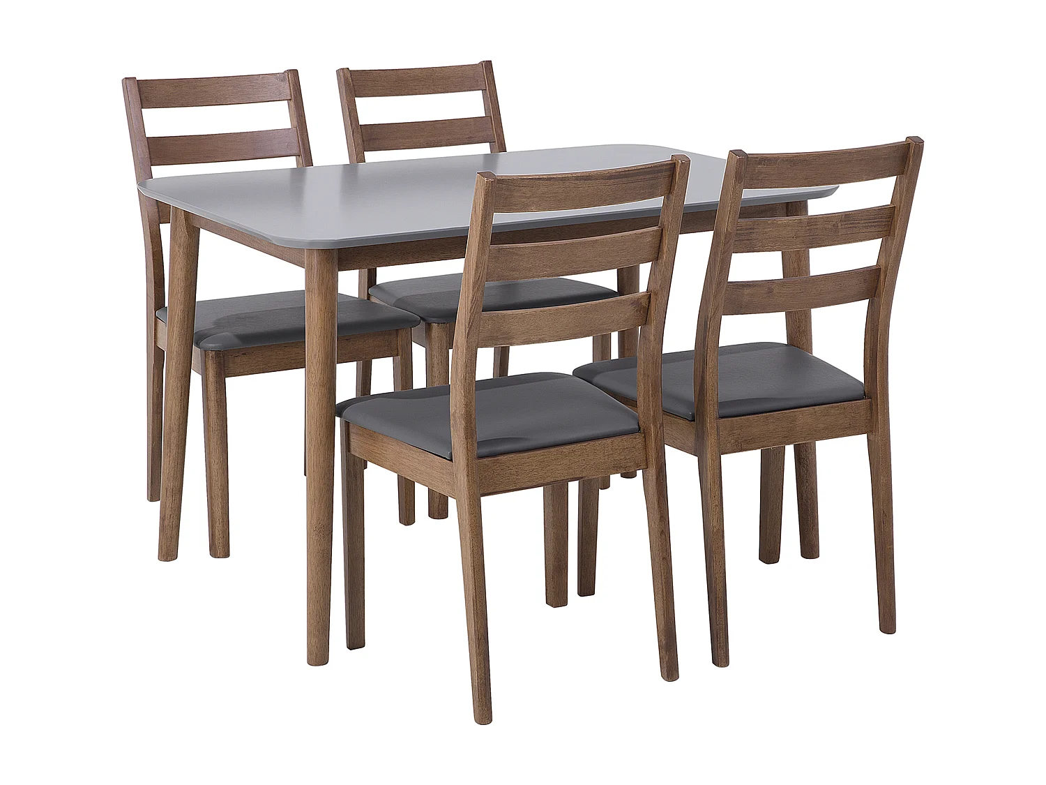 Ensemble de table et 4 chaises 118 x 77 cm MODESTO