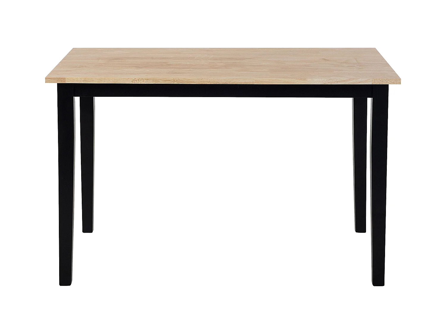 Set da pranzo 4 posti legno chiaro/nero HOUSTON