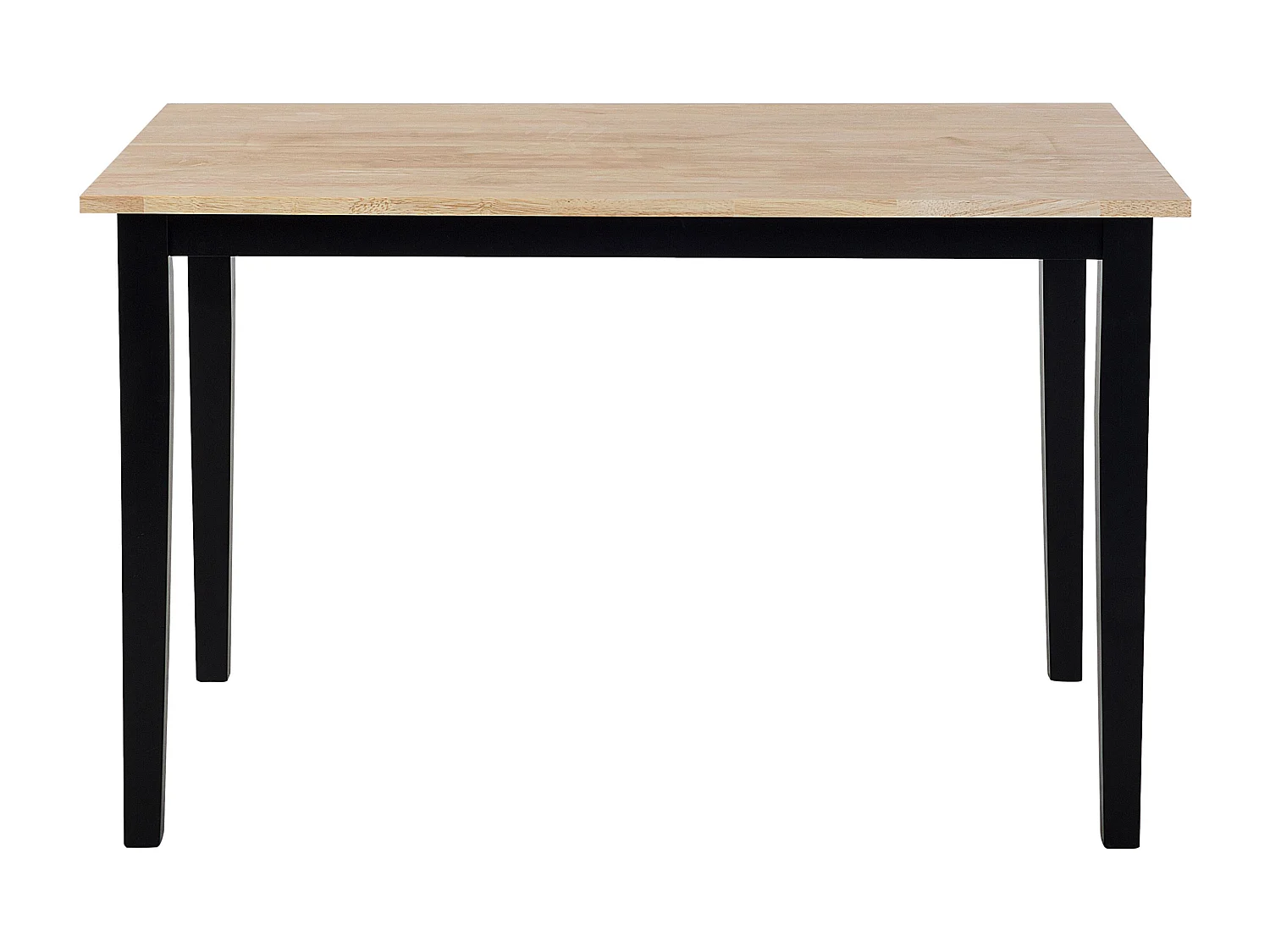 Set da pranzo 4 posti legno chiaro/nero HOUSTON