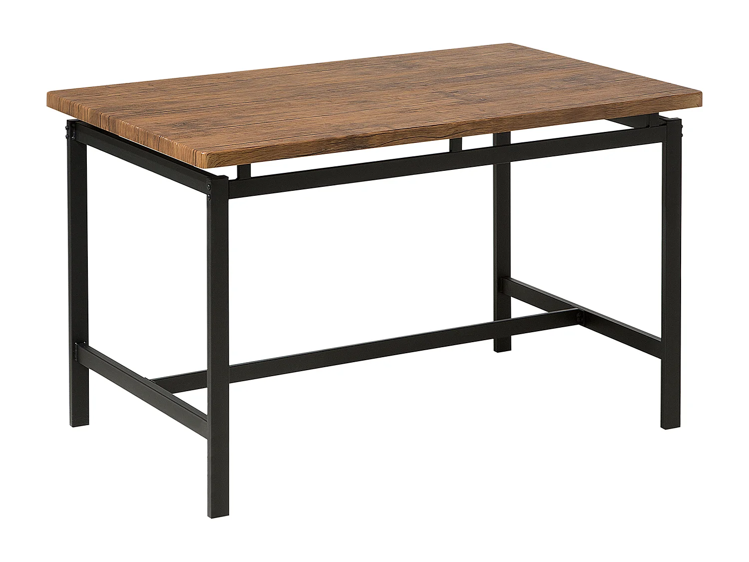 Set da pranzo 4 posti legno scuro e nero ARLINGTON