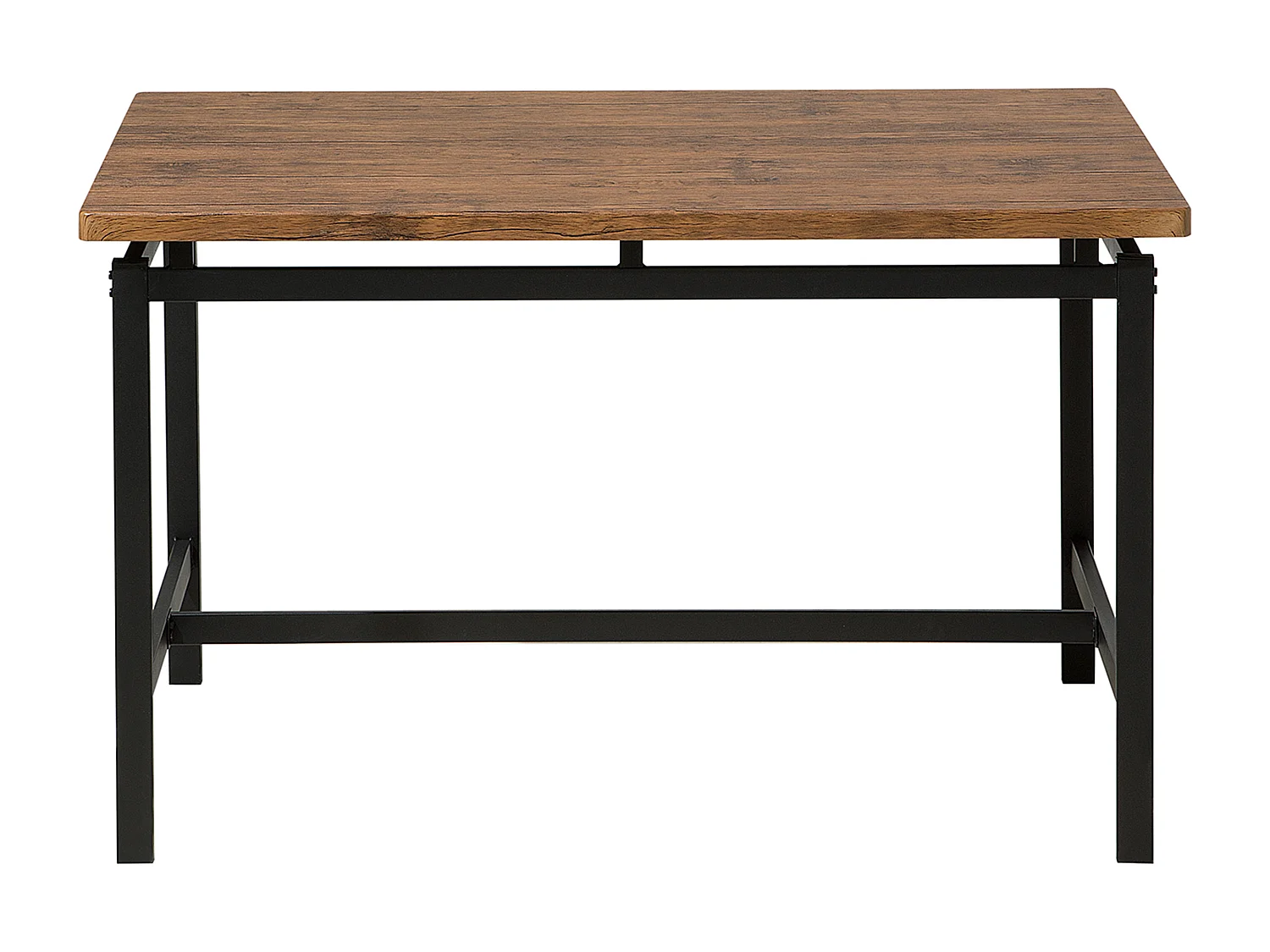 Set da pranzo 4 posti legno scuro e nero ARLINGTON