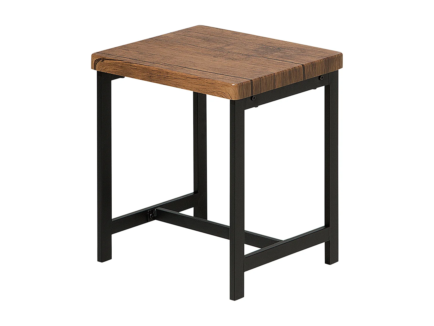 Set da pranzo 4 posti legno scuro e nero ARLINGTON
