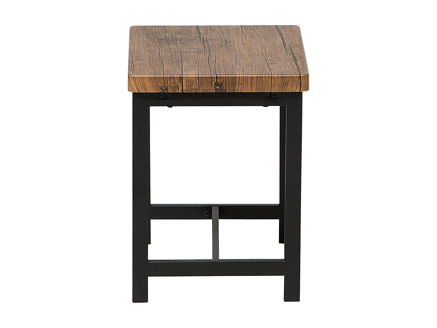 Set da pranzo 4 posti legno scuro e nero ARLINGTON