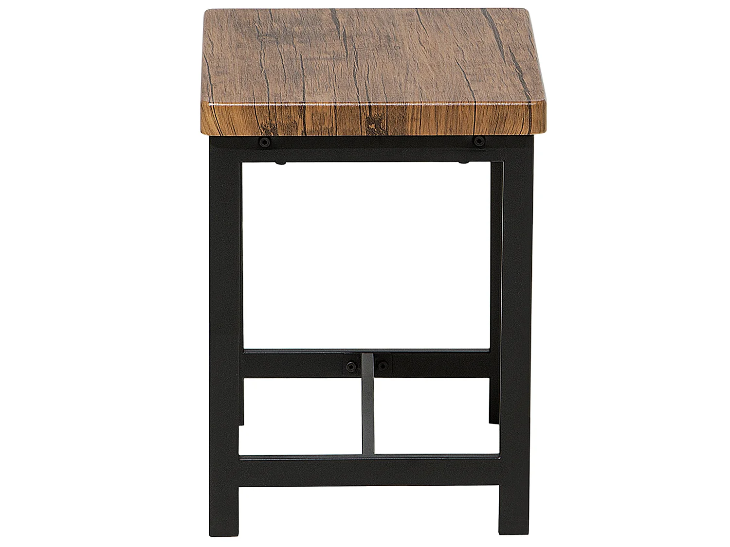 Set da pranzo 4 posti legno scuro e nero ARLINGTON