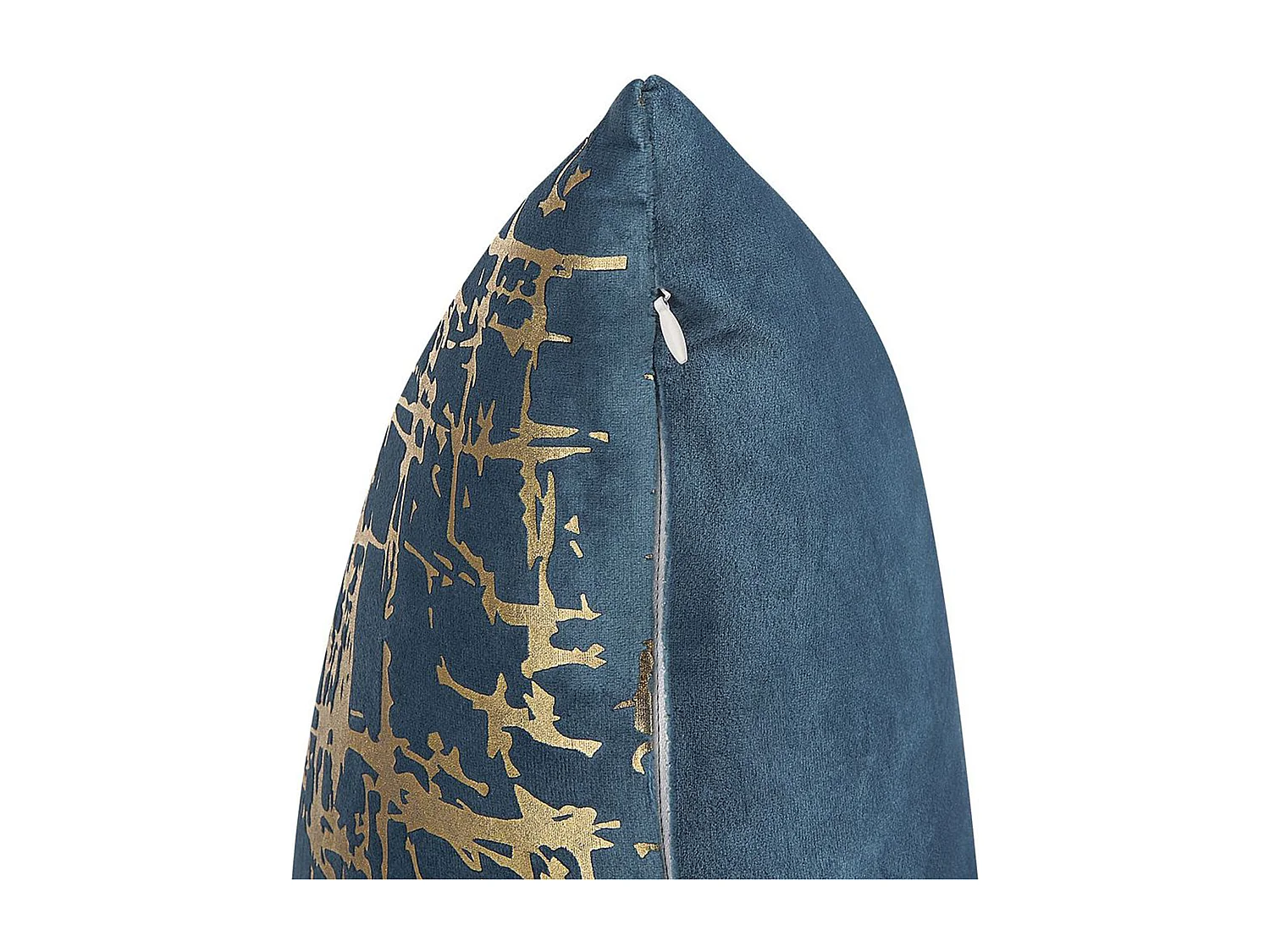 Set van 2 decoratieve kussens GARDENIA Fluweel 45 x 45 cm Blauw Abstract patroon