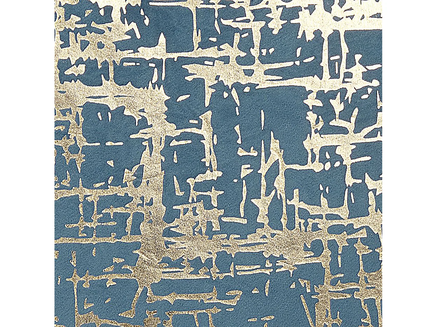 Set van 2 decoratieve kussens GARDENIA Fluweel 45 x 45 cm Blauw Abstract patroon