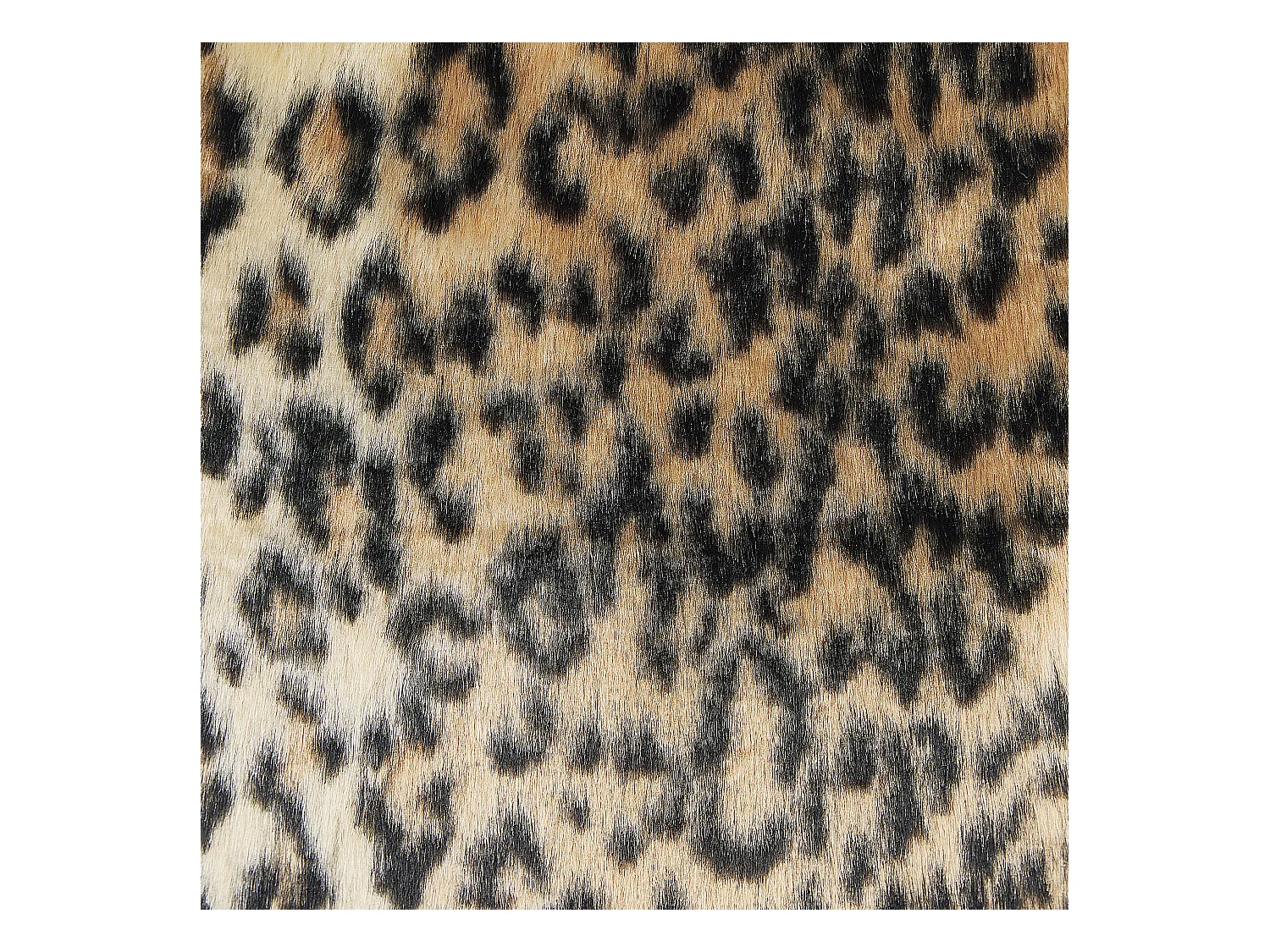 Dekokissen 2er Set FOXTAIL Webpelz 45 x 45 cm Braun Tiermuster