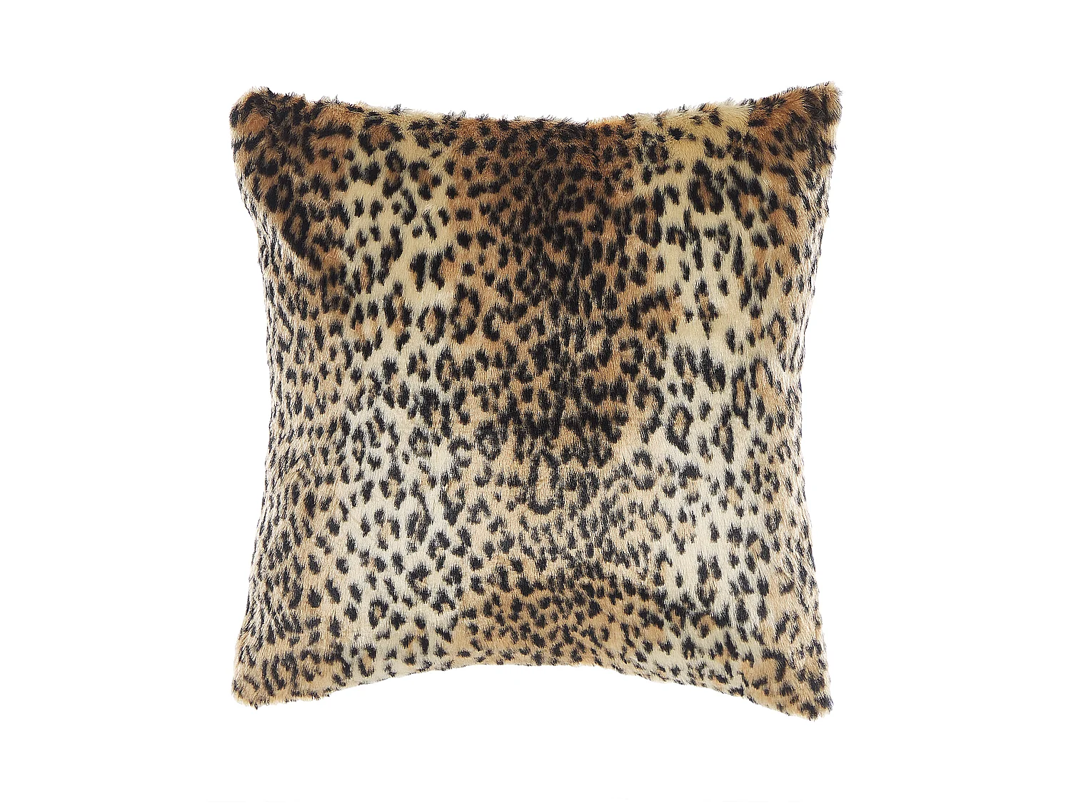 Conjunto de 2 almofadas decorativas FOXTAIL Imitação de pele 45 x 45 cm Castanho Padrão animal