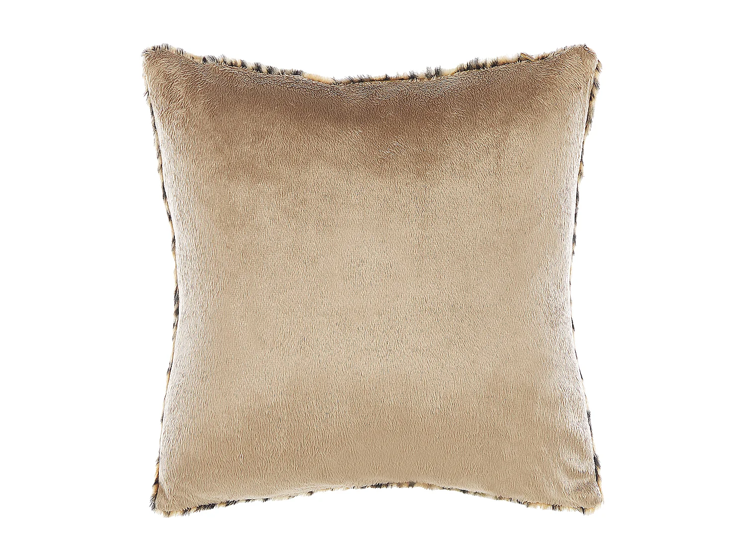 Conjunto de 2 almofadas decorativas FOXTAIL Imitação de pele 45 x 45 cm Castanho Padrão animal