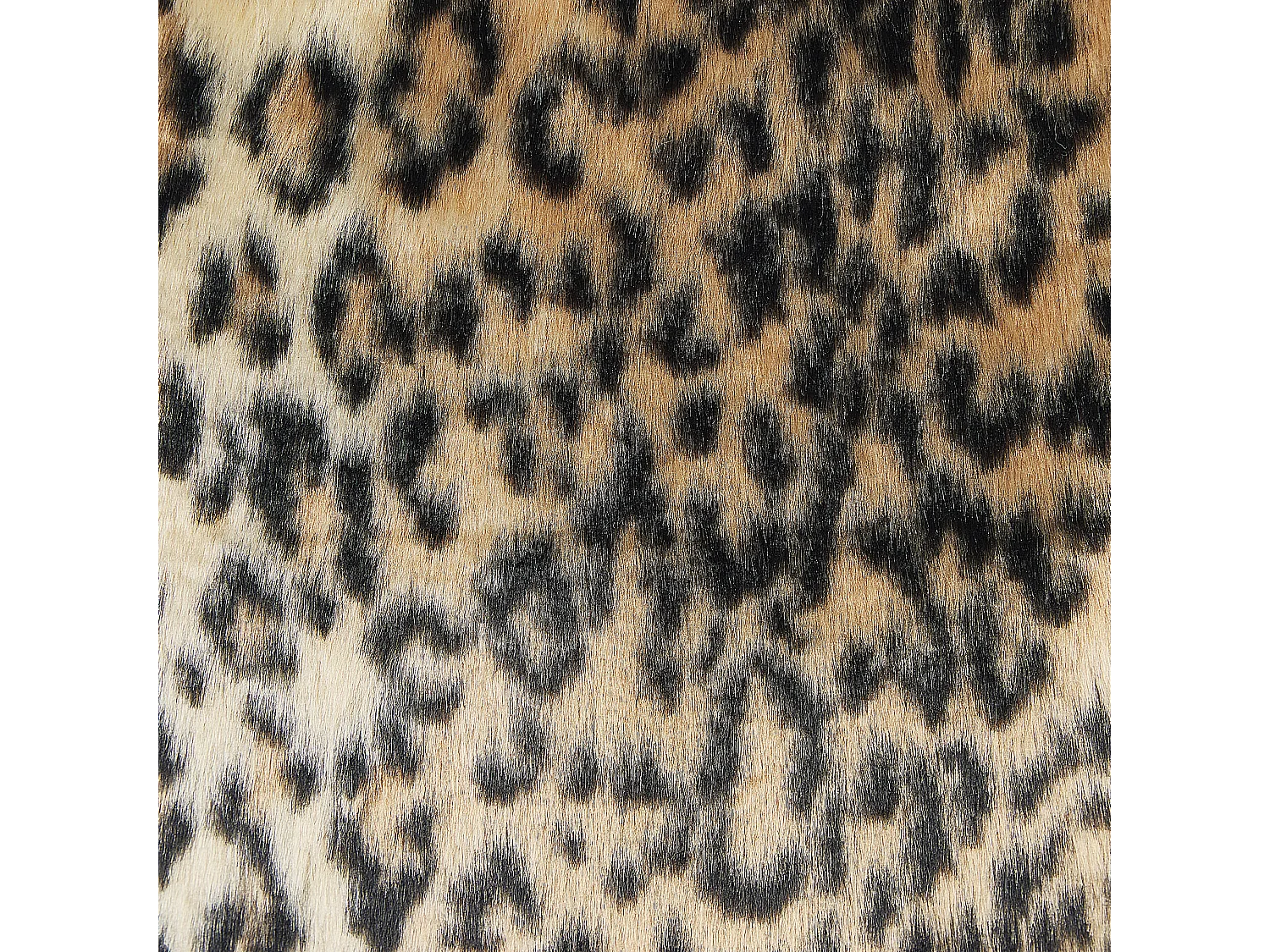 Conjunto de 2 almofadas decorativas FOXTAIL Imitação de pele 45 x 45 cm Castanho Padrão animal