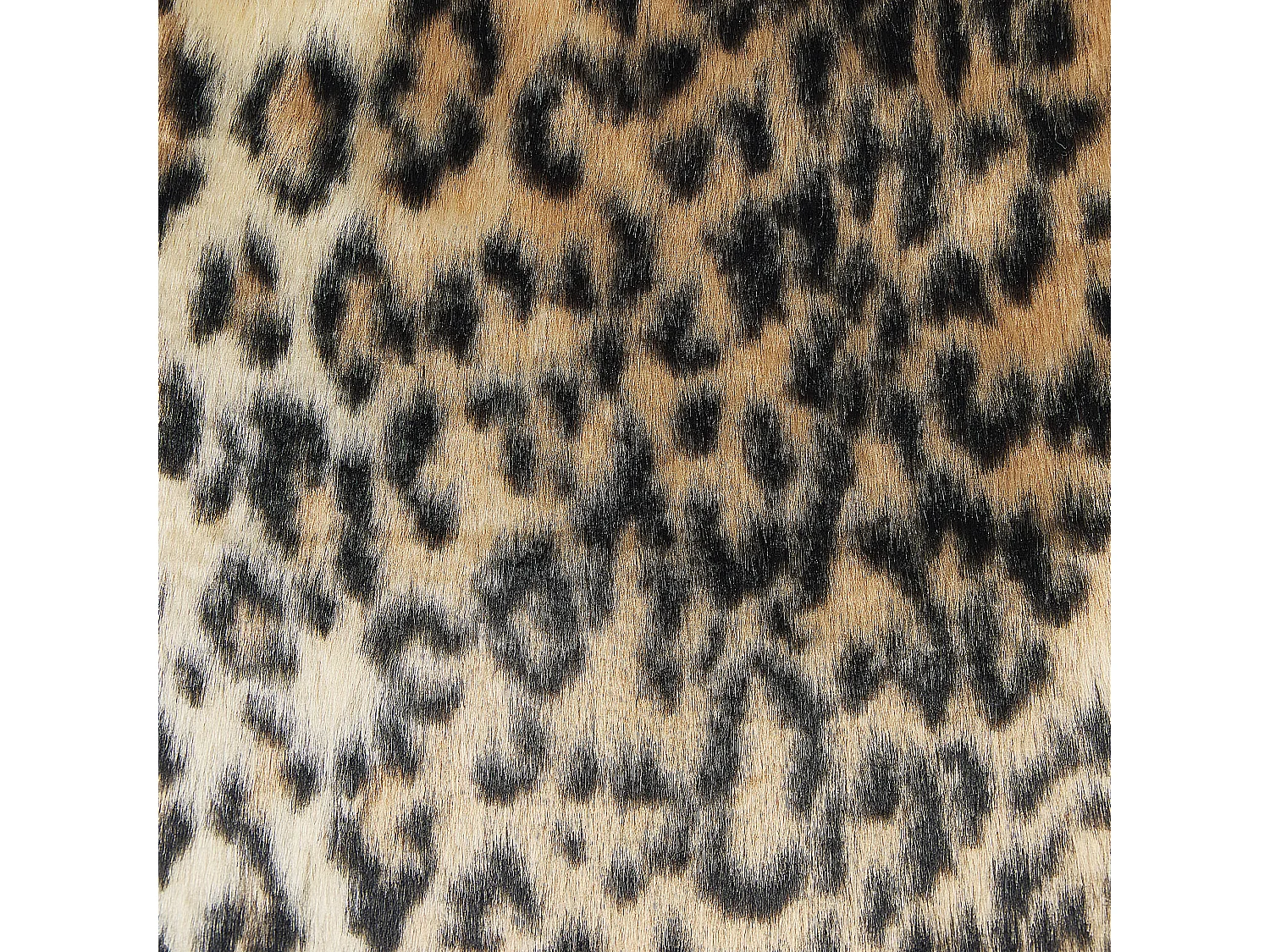 Set van 2 decoratieve kussens FOXTAIL Nepbont 45 x 45 cm Bruin Dierenprint