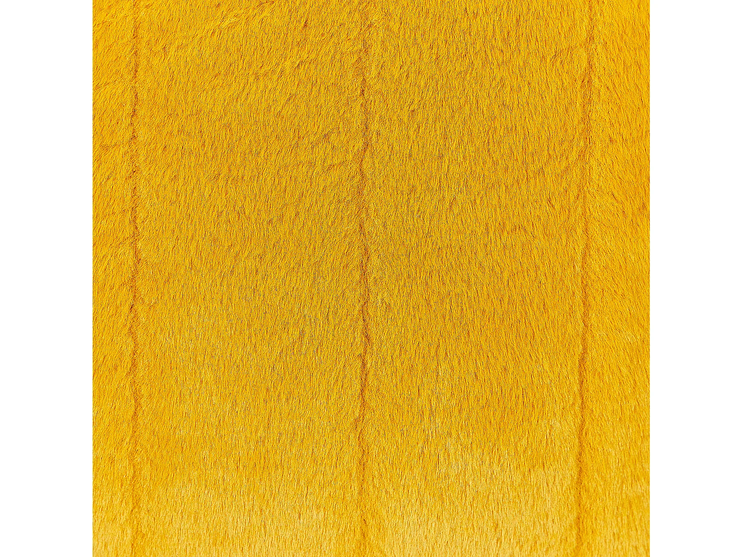 Lot de 2 coussins décoratifs PUMILA Fourrure synthétique 45 x 45 cm Jaune À rayure