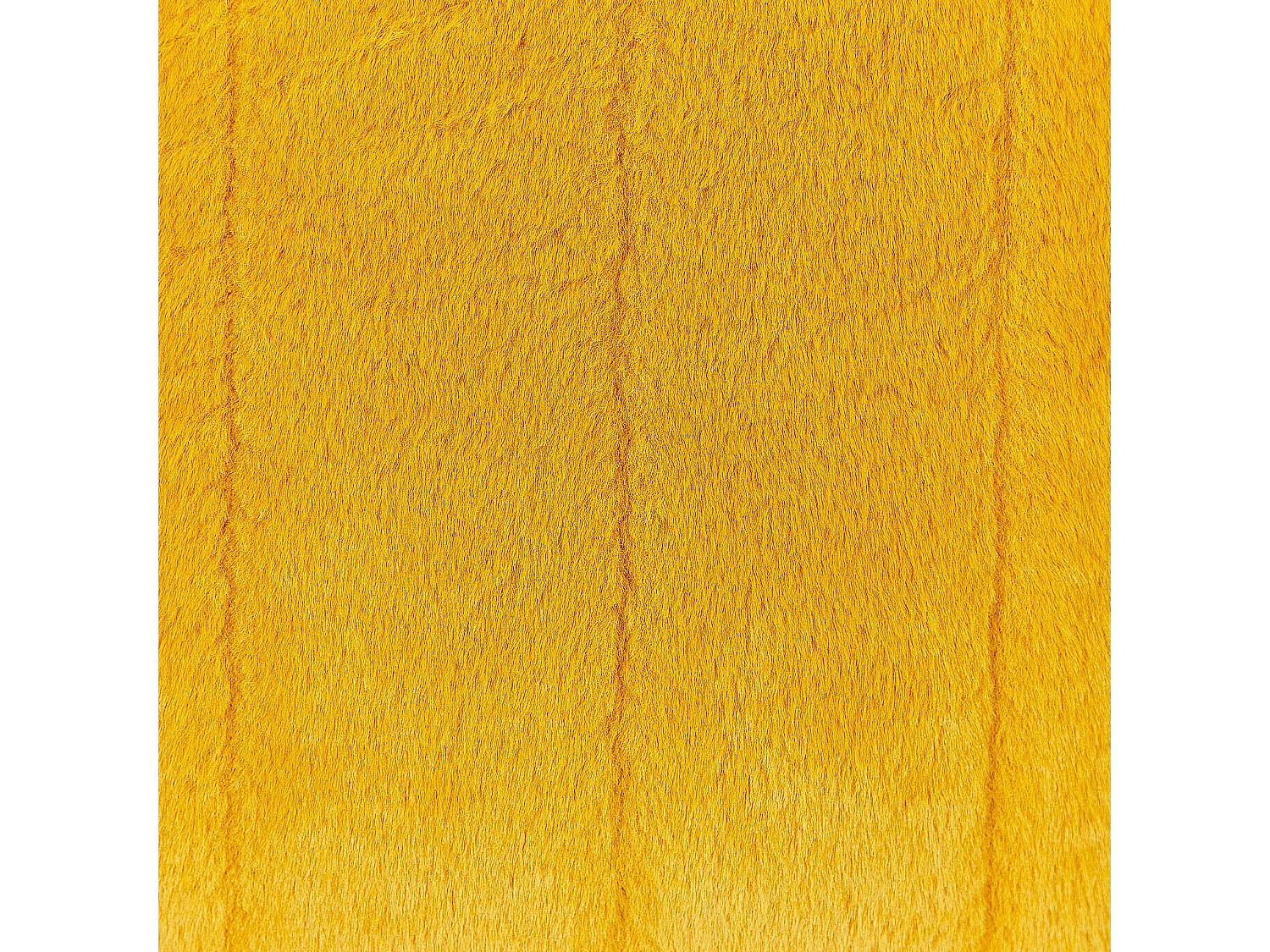 Lot de 2 coussins décoratifs PUMILA Fourrure synthétique 45 x 45 cm Jaune À rayure