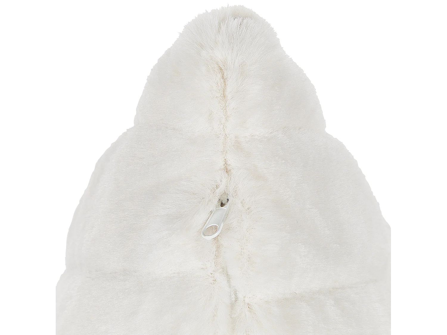 Lot de 2 coussins décoratifs PUMILA Fourrure synthétique 45 x 45 cm Blanc Unicolore