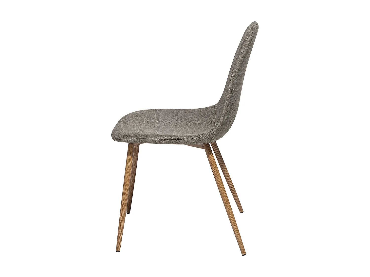 Set di 2 sedie da pranzo tessuto grigio BRUCE