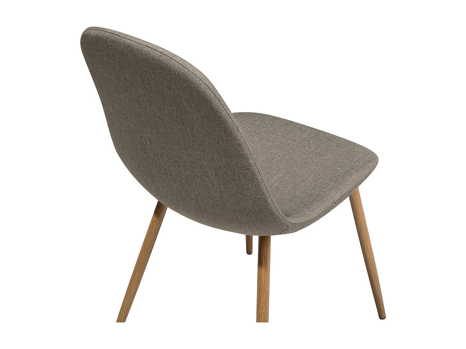 Set di 2 sedie da pranzo tessuto grigio BRUCE