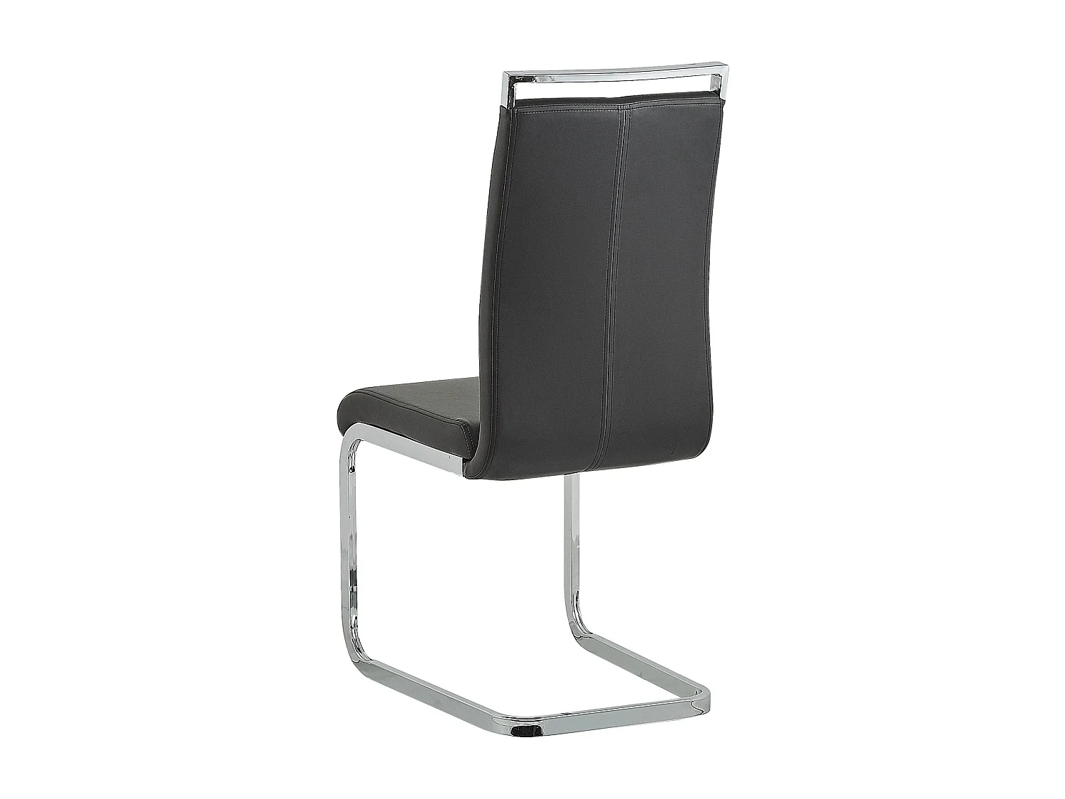 Lot de 2 chaises de salle à manger GREEDIN Cuir PU Noir