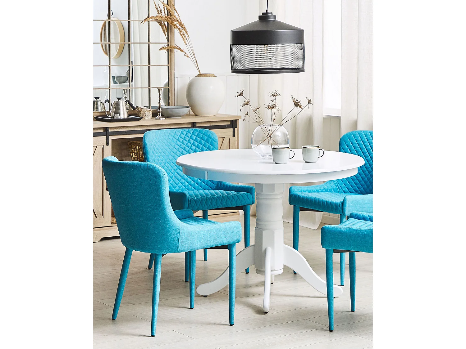 Set van 2 eetkamerstoelen SOLANO Turquoise