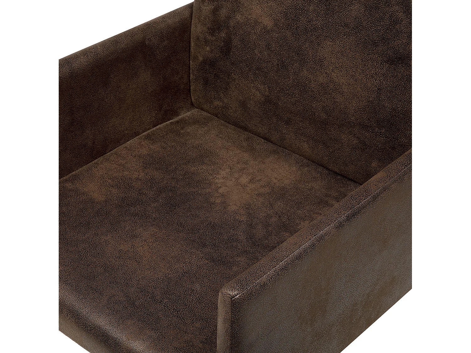 Eetkamerstoel GOMEZ Stof Donkerbruin