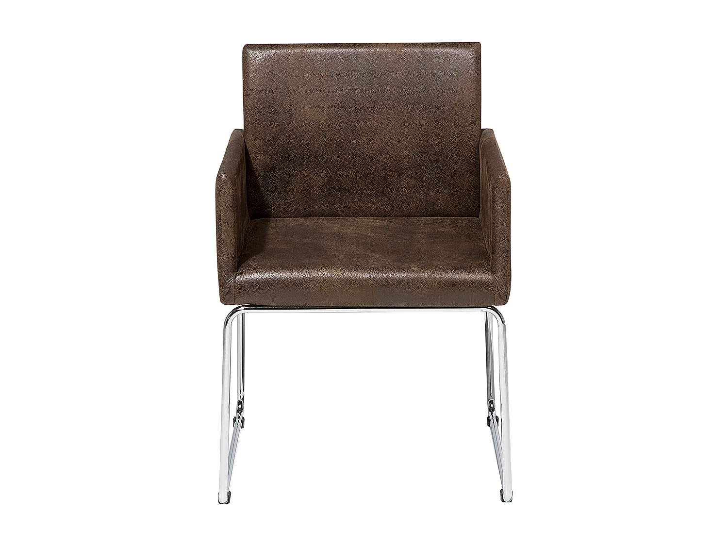 Eetkamerstoel GOMEZ Stof Donkerbruin