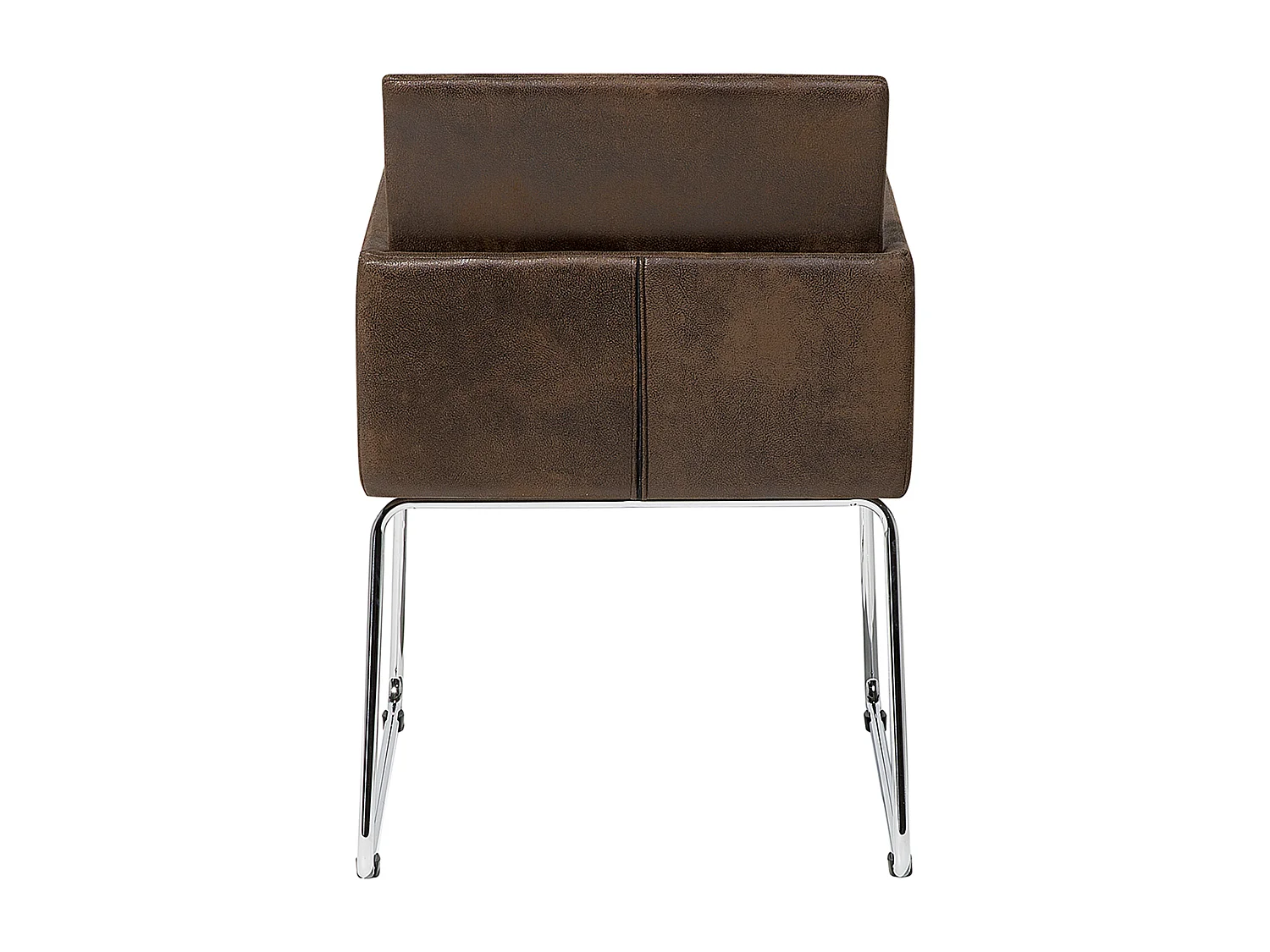 Eetkamerstoel GOMEZ Stof Donkerbruin