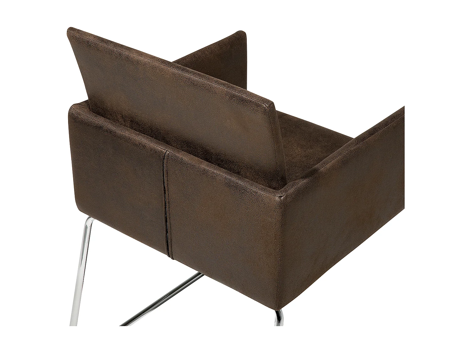 Eetkamerstoel GOMEZ Stof Donkerbruin