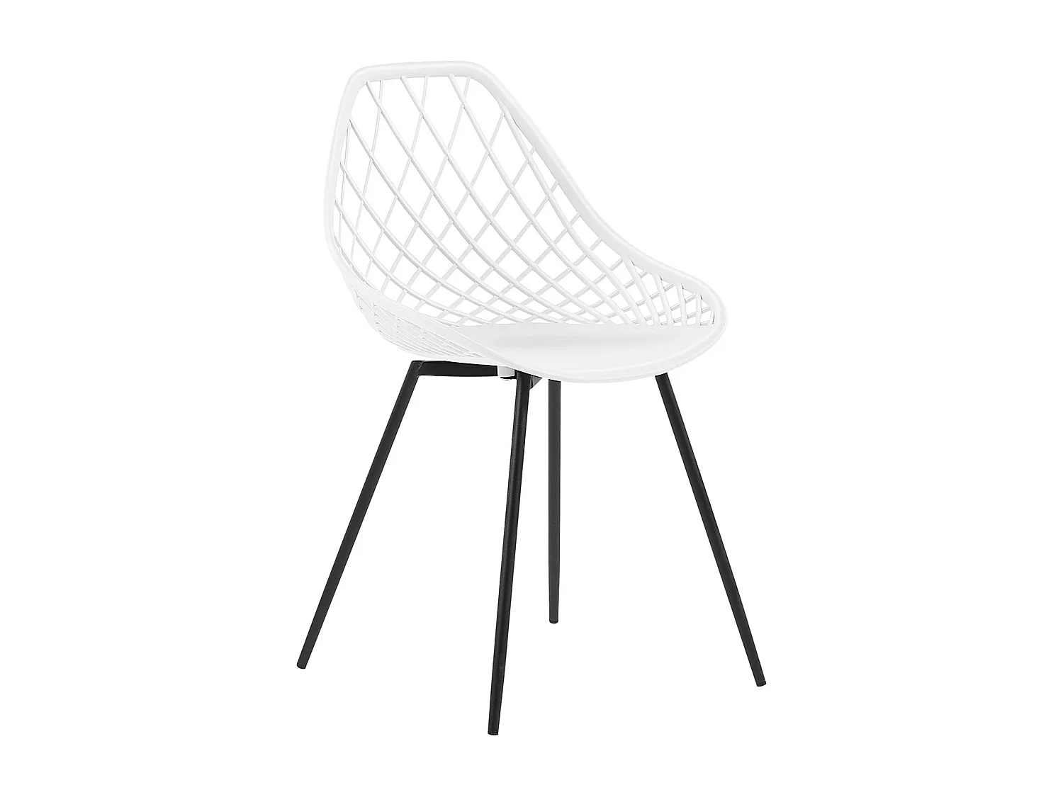 Lot de 2 chaises de salle à manger CANTON Blanc