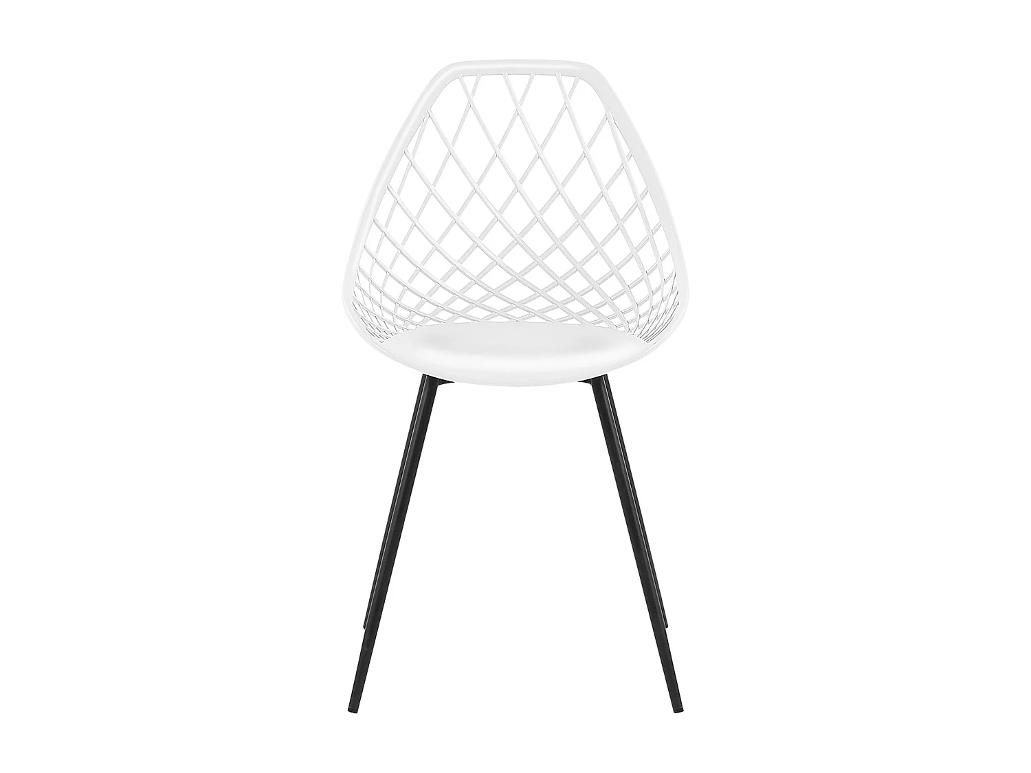 Lot de 2 chaises de salle à manger CANTON Blanc