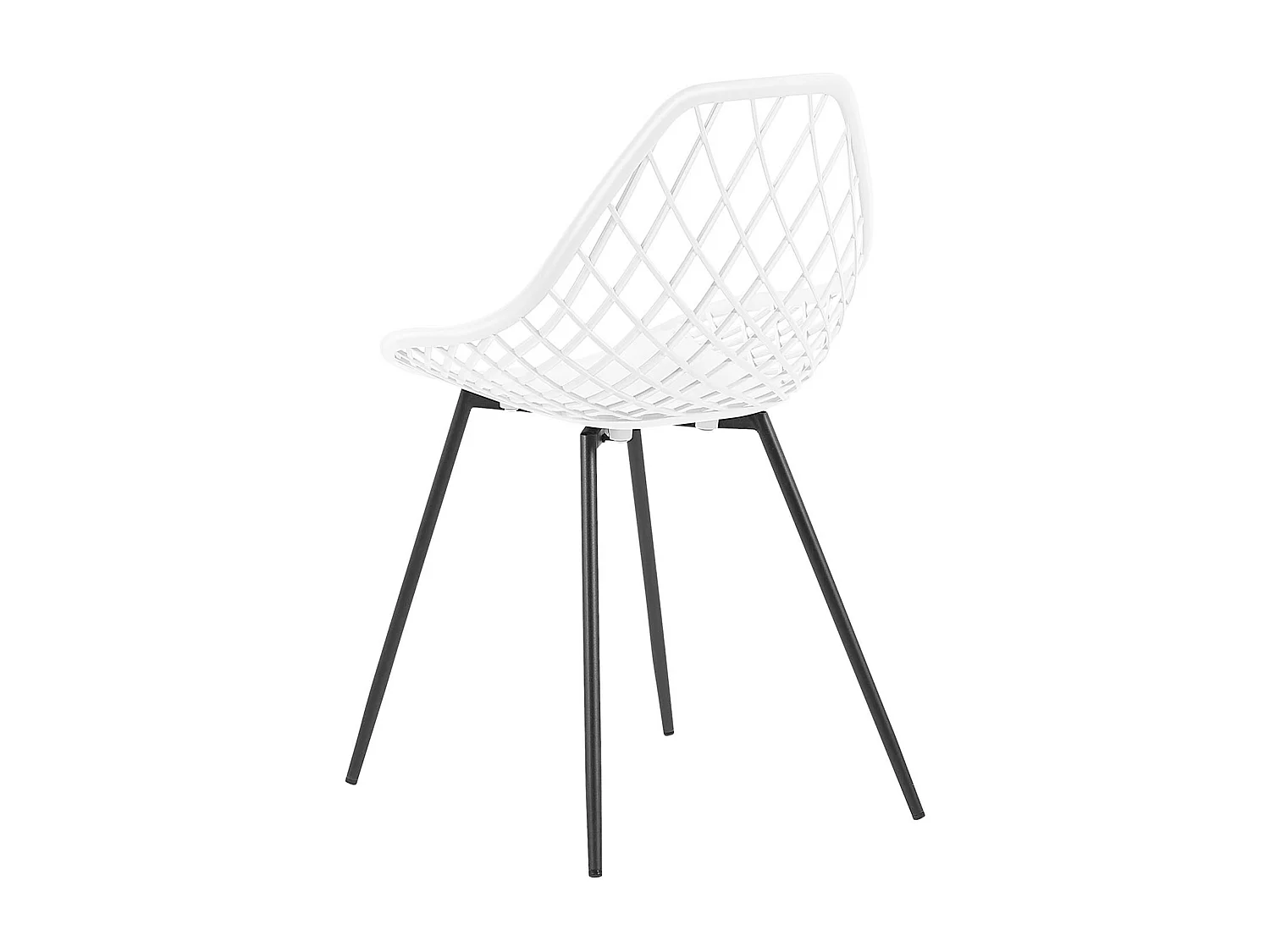 Lot de 2 chaises de salle à manger CANTON Blanc