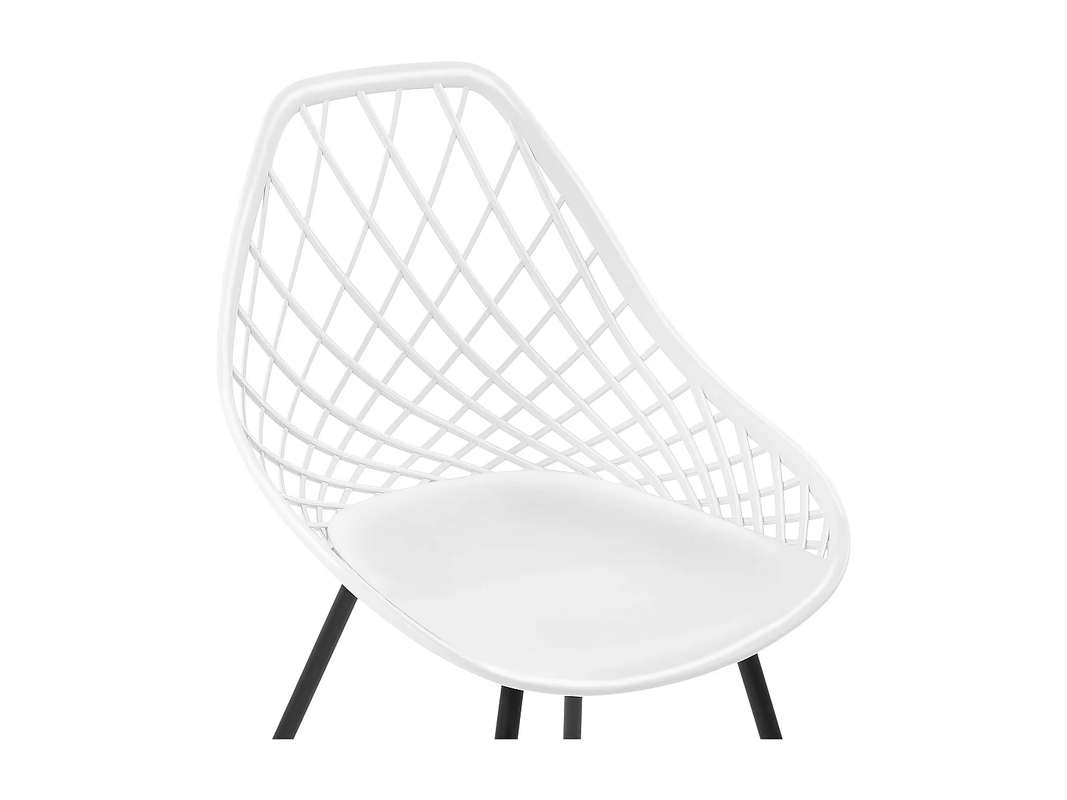 Lot de 2 chaises de salle à manger CANTON Blanc