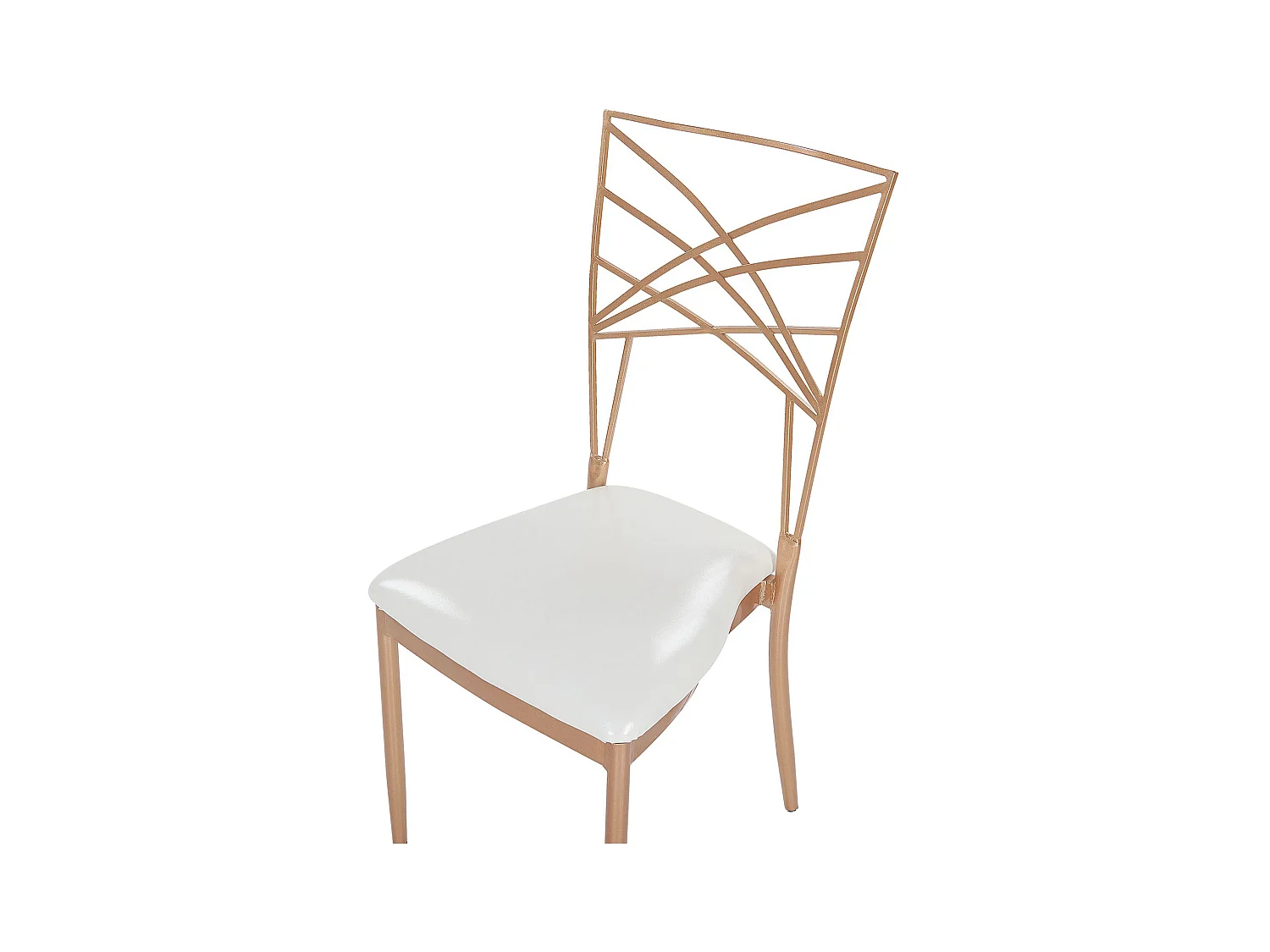 Trendy Stuhl 2er Set Esszimmerset roségold Metall Girard