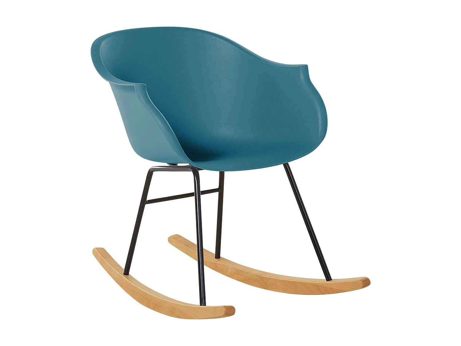 Fauteuil à bascule HARMONY Matière synthétique Bleu paon
