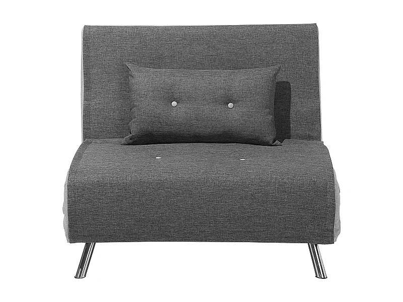 1-Sitzer Schlafsofa FARRIS Stoff Dunkelgrau