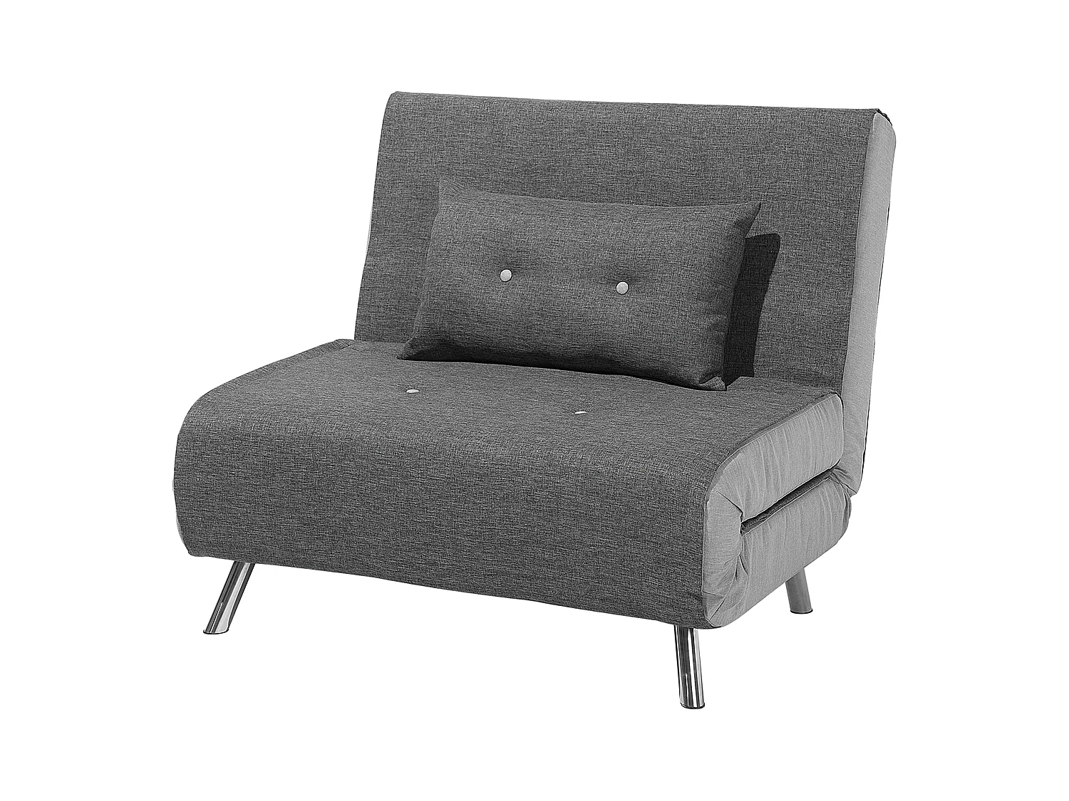 1-Sitzer Schlafsofa FARRIS Stoff Dunkelgrau