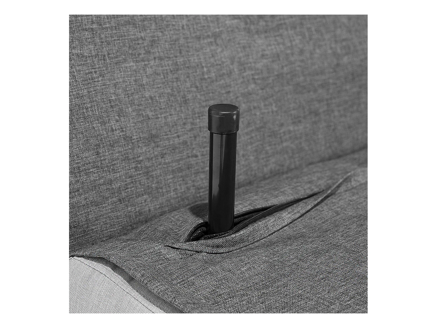 1-Sitzer Schlafsofa FARRIS Stoff Dunkelgrau